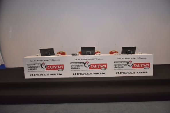 Dr. Mustafa Aydın ÇEVİK Anısına 23-27 Mart 2022 tarihleri arasında Wyndham Otel, Ankara’da gerçekleştirilecek olan “ULUSLARARASI İNFEKSİYON DÜNYASI ÇALIŞTAYI 2022”” için hazırız.
